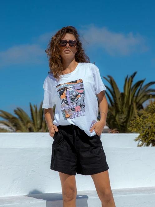 pantaloni scurti pt. femei Fundango Carla Shorts negru 6