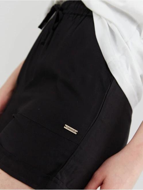 pantaloni scurti pt. femei Fundango Carla Shorts negru 5