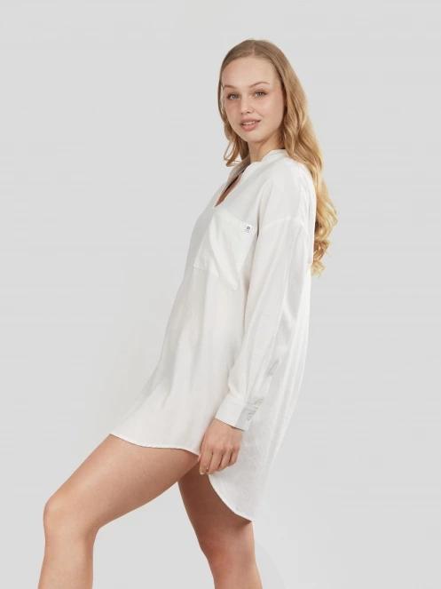 camasa cu maneci lungi pt. femei Fundango Athene Cover-up alb 5