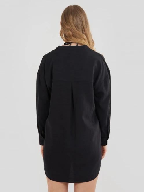 camasa cu maneci lungi pt. femei Fundango Athene Cover-up negru 3