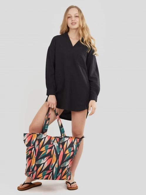 camasa cu maneci lungi pt. femei Fundango Athene Cover-up negru 5