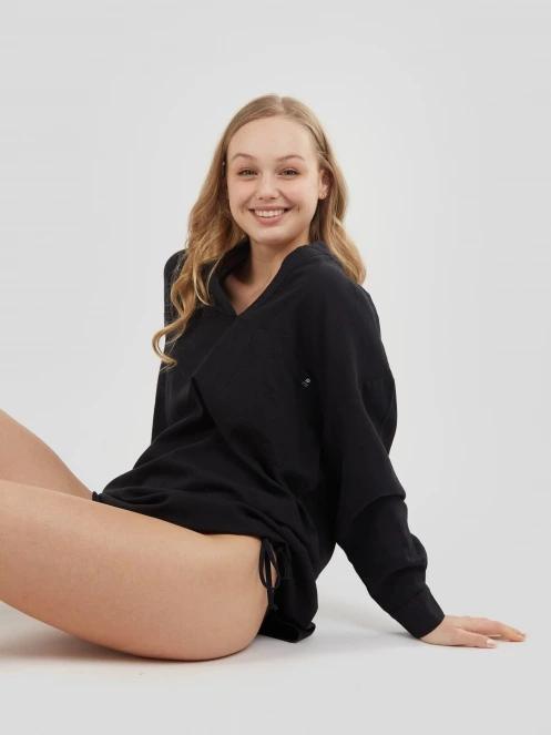 camasa cu maneci lungi pt. femei Fundango Athene Cover-up negru 6