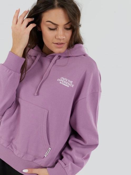 pulover cu gluga pt. femei Fundango Lopez Sweatshirt violet 5