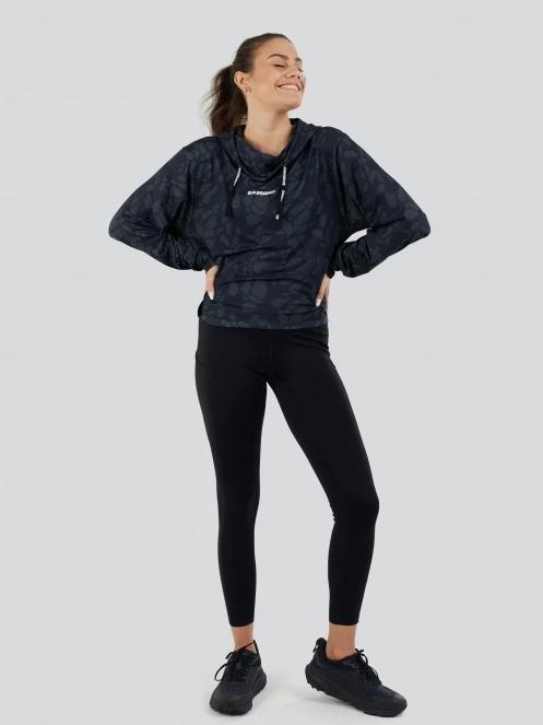 pulover cu gluga pt. femei Fundango Helka Sweatshirt negru 4