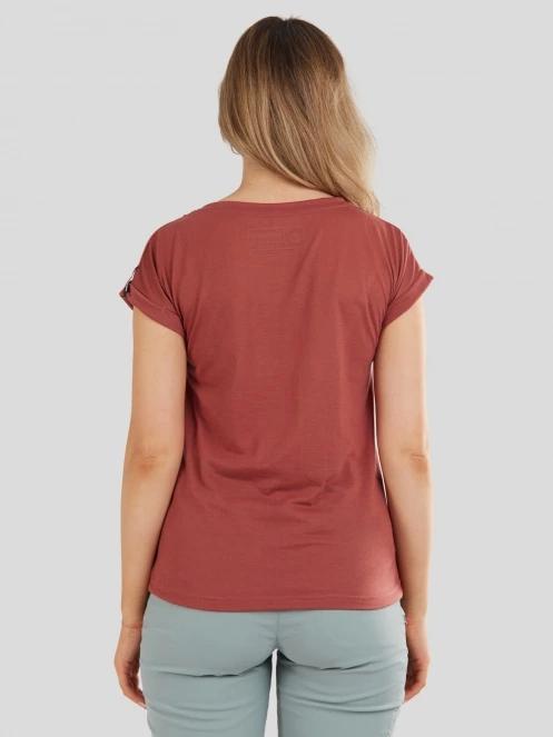 tricou cu maneci scurte pt. femei Fundango Atmos T-shirt rosu 3