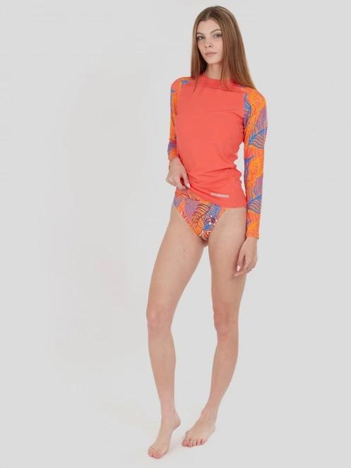 lycra cu maneci lungi pt. femei Fundango Joyce Long Sleeve Rashguard roz 5