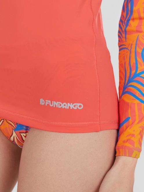 lycra cu maneci lungi pt. femei Fundango Joyce Long Sleeve Rashguard roz 6