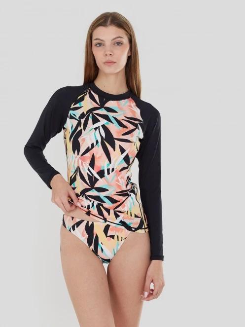 lycra cu maneci lungi pt. femei Fundango Joyce Long Sleeve Rashguard negru 2