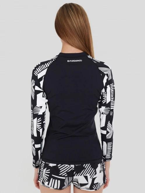 lycra cu maneci lungi pt. femei Fundango Joyce Long Sleeve Rashguard negru 3