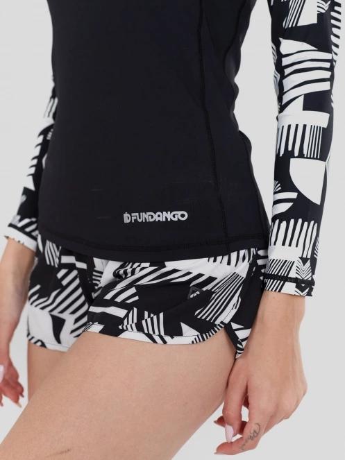 lycra cu maneci lungi pt. femei Fundango Joyce Long Sleeve Rashguard negru 6