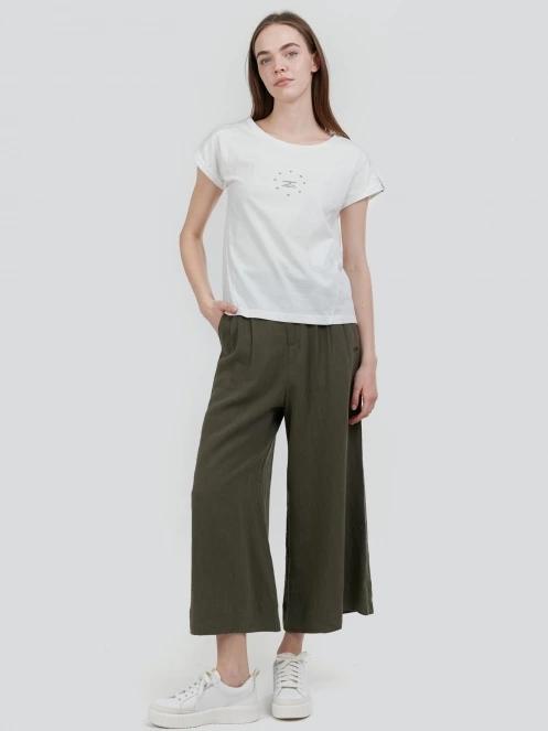 tricou cu maneci scurte pt. femei Fundango Lima T-shirt alb 4