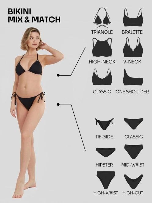 sutien bikini pt. femei Fundango Innisfil Triangle Jacquard Top verde 7