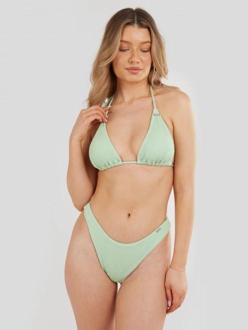 sutien bikini pt. femei Fundango Innisfil Triangle Jacquard Top verde 2