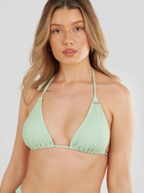 sutien bikini pt. femei Fundango Innisfil Triangle Jacquard Top verde 5