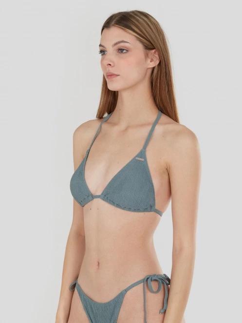 sutien bikini pt. femei Fundango Innisfil Triangle Jacquard Top verde 2