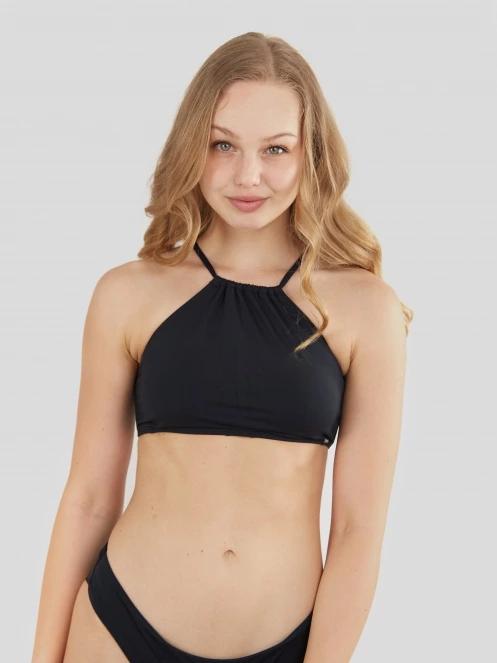 sutien bikini pt. femei Fundango Hogg High Neck Top negru 2