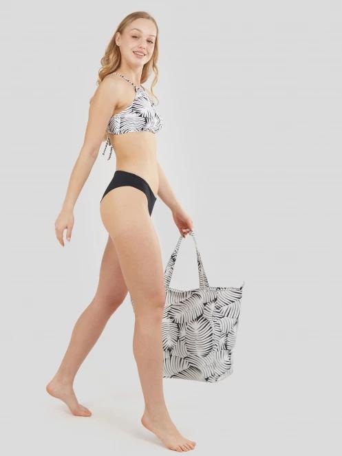 sutien bikini pt. femei Fundango Hogg High Neck Top alb 5