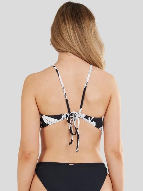 sutien bikini pt. femei Fundango Hogg High Neck Top negru 3
