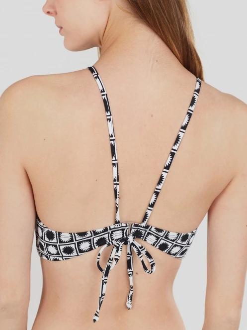 sutien bikini pt. femei Fundango Hogg High Neck Top negru 5