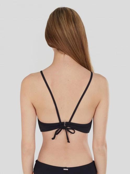 sutien bikini pt. femei Fundango Hogg High Neck Top negru 3