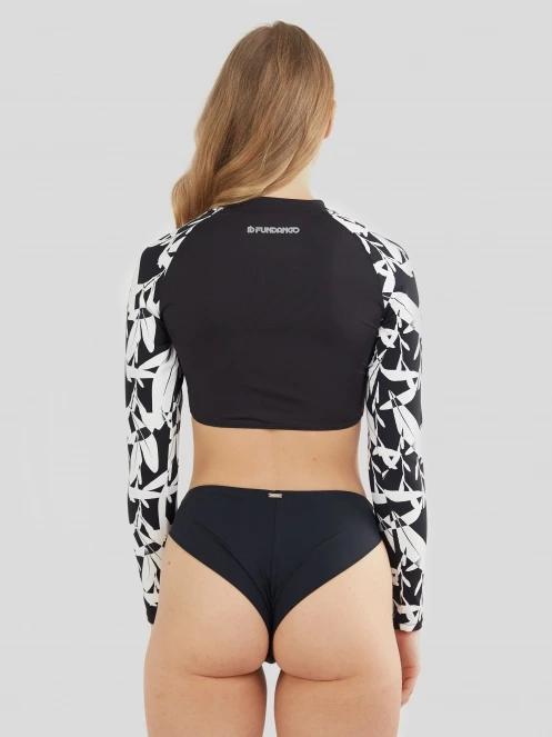 sutien bikini pt. femei Fundango Amelia Surf Top negru 3