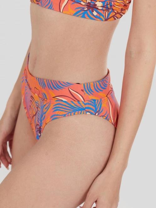 chiloti bikini pt. femei Fundango Sahara Mid Waist Full Bottom roz 6