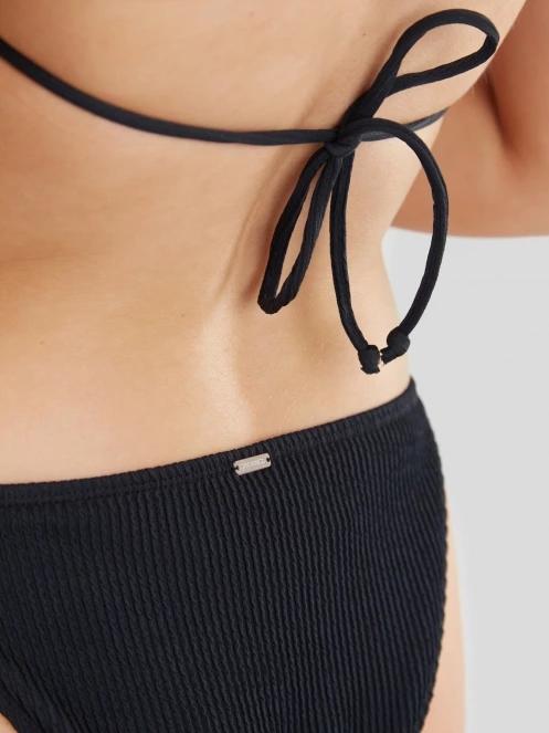 chiloti bikini pt. femei Fundango Innisfil Ties-side Jacquard Bottoms negru 6