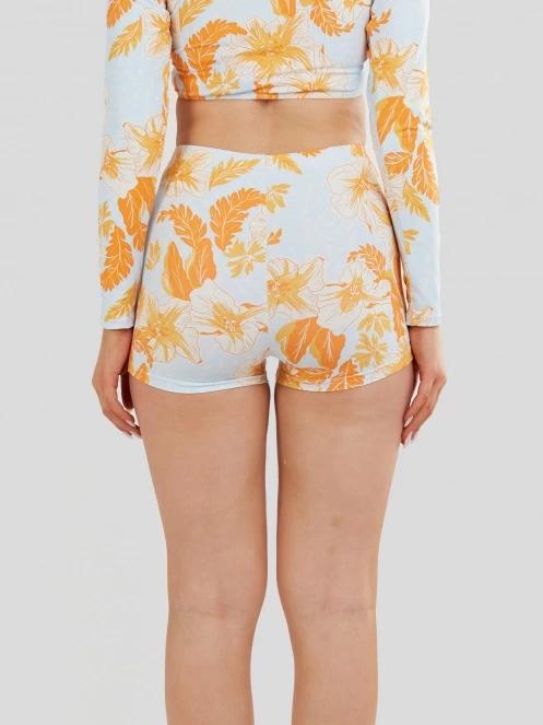 chiloti bikini pt. femei Fundango Amelia Surf Short portocaliu 3