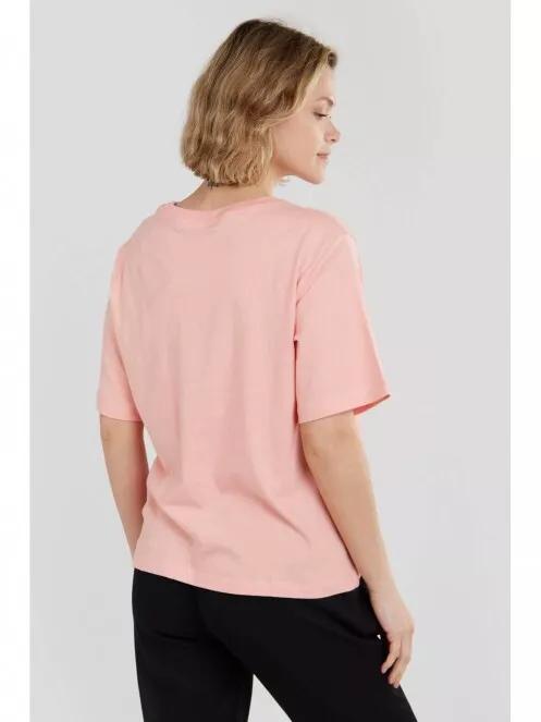 tricou cu maneci scurte pt. femei Fundango Nandelit T-shirt roz 3