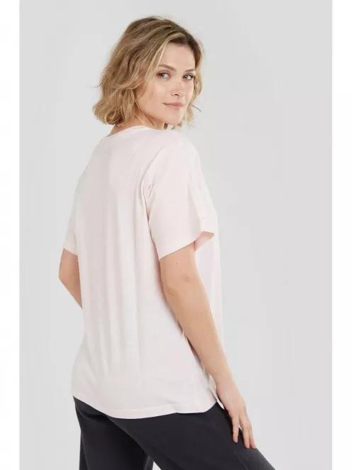 tricou cu maneci scurte pt. femei Fundango Bolton T-shirt roz 3