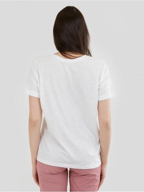 tricou cu maneci scurte pt. femei Fundango Nissa T-shirt alb 3