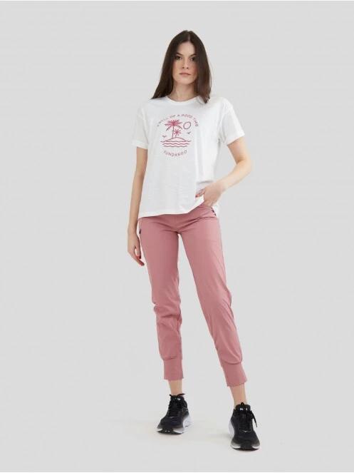 tricou cu maneci scurte pt. femei Fundango Nissa T-shirt alb 4