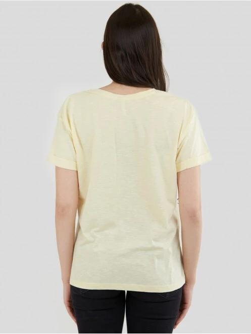 tricou cu maneci scurte pt. femei Fundango Nissa T-shirt galben 3
