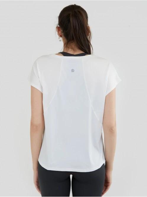 tricou pentru sport, cu maneci scurte pt. femei Fundango Hanabi T-shirt alb 3