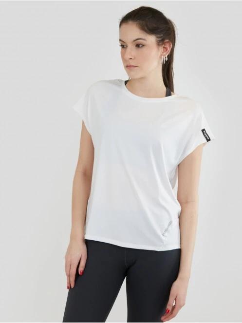 tricou pentru sport, cu maneci scurte pt. femei Fundango Hanabi T-shirt alb 4