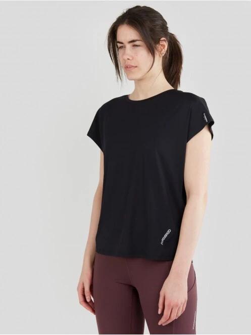 tricou pentru sport, cu maneci scurte pt. femei Fundango Hanabi T-shirt negru 2