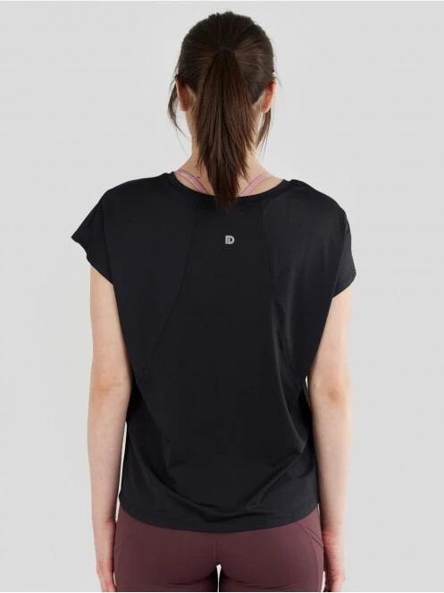 tricou pentru sport, cu maneci scurte pt. femei Fundango Hanabi T-shirt negru 3