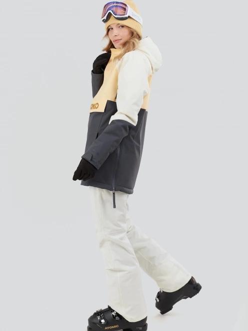 geaca de schi pt. femei Fundango Birch ECO Logo Anorak galben 4