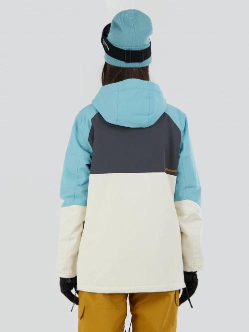 geaca de schi pt. femei Fundango Birch ECO Logo Anorak albastru deschis 3