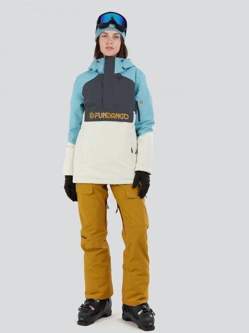 geaca de schi pt. femei Fundango Birch ECO Logo Anorak albastru deschis 4