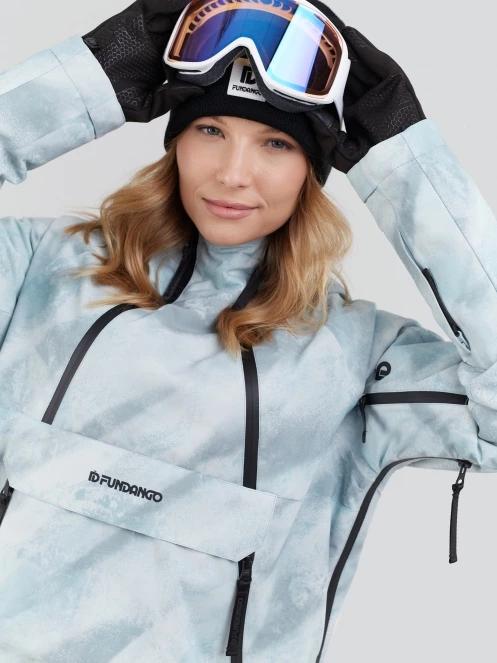 geaca de schi pt. femei Fundango Hooper ECO Anorak albastru deschis 6