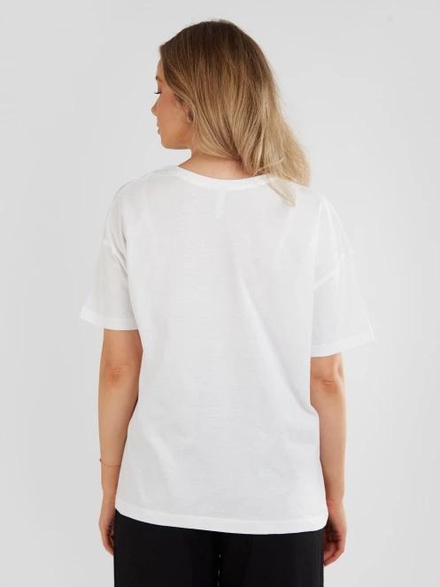 tricou cu maneci scurte pt. femei Fundango Nissa T-shirt alb 3