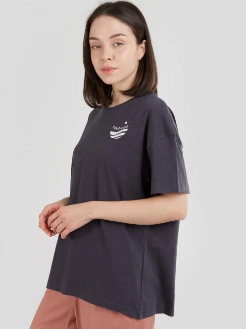 tricou cu maneci scurte pt. femei Fundango Nissa T-shirt negru 2