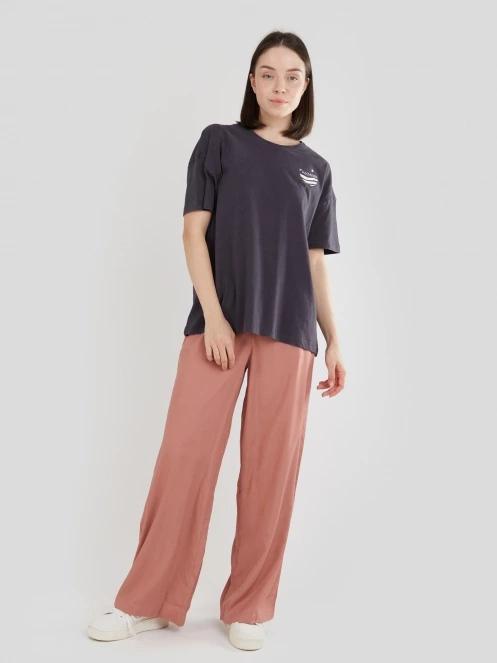 tricou cu maneci scurte pt. femei Fundango Nissa T-shirt negru 4
