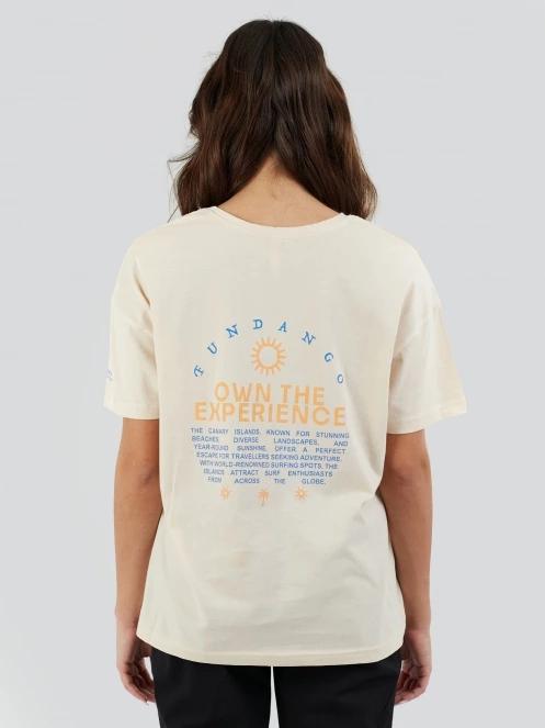 tricou cu maneci scurte pt. femei Fundango Sunshine Surf-T nisip 3