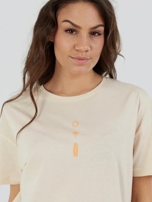 tricou cu maneci scurte pt. femei Fundango Sunshine Surf-T nisip 5