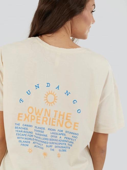 tricou cu maneci scurte pt. femei Fundango Sunshine Surf-T nisip 7