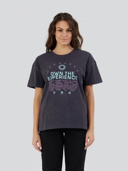 tricou cu maneci scurte pt. femei Fundango Sunshine Surf-T negru 2