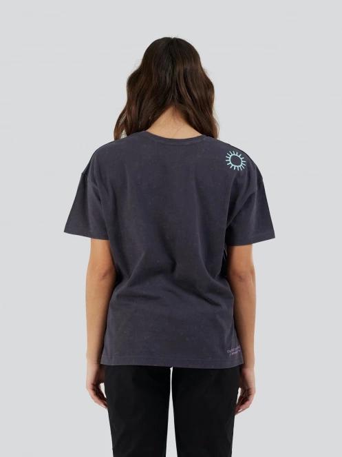 tricou cu maneci scurte pt. femei Fundango Sunshine Surf-T negru 3