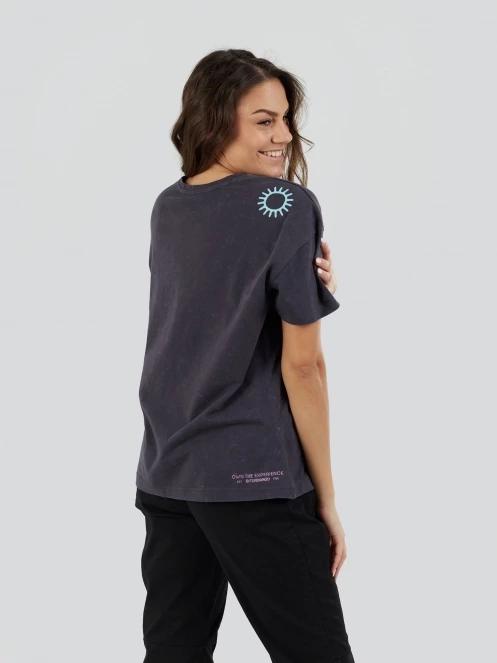 tricou cu maneci scurte pt. femei Fundango Sunshine Surf-T negru 6
